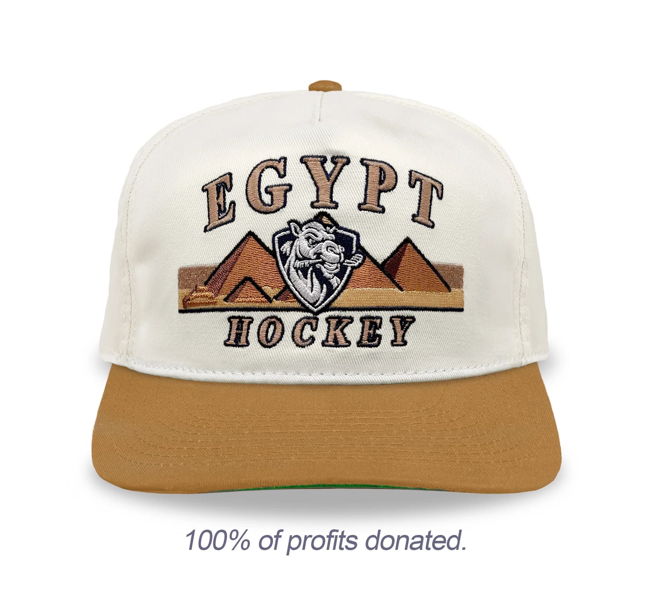 Egypt Hockey Snapback: Cream